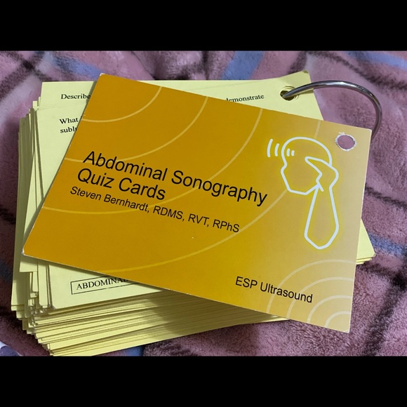 Other Esp Abdominal Sonography Quiz Cards Poshmark